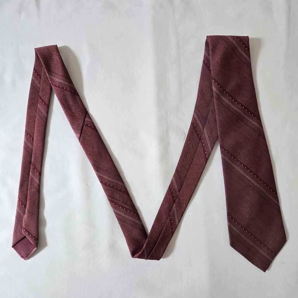 Maroon Striped Tie